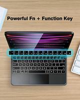 Keyboard ajaib magnetik Trackpad, papan ketik pintar nirkabel, untuk iPad generasi ke-10 Pro 11 12.9 2022 2023 Air 4 5, papan ketik ajaib