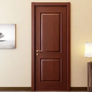 Puerta principal de roble macizo de <span class=keywords><strong>8</strong></span> pies personalizada, diseño moderno insonorizado para espacios interiores, para dormitorios, escuelas, baños - Product Image 2