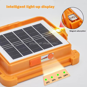 Đèn pha di động sạc lại được, đèn <span class=keywords><strong>LED</strong></span> siêu sáng, đèn lều cắm trại, chống nước IP66, 100W 200W 1000W, đèn pha năng lượng mặt trời ngoài trời - Product Image 3