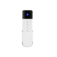 Control Remoto Digital RF 433MHz Clásico Blanco, Transmisor Inalámbrico de 2, 3, 4 y 6 Canales para Persianas Motorizadas Tradicionales y Modernas