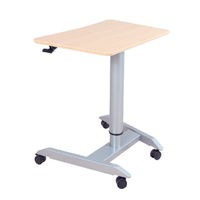 Fabricant de haute qualité bureau debout à hauteur réglable en gros bureau d'ordinateur portable mobile personnalisé avec roulettes
