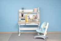 Bibliothèque d'étude pliante à hauteur réglable et ergonomique pour la lecture des enfants Meubles de chambre à coucher Chaise de bureau confortable