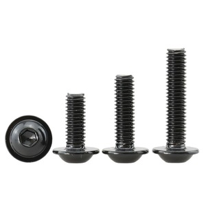 Alta qualità <span class=keywords><strong>M4</strong></span> 12/16/20/25MM 316 nero acciaio inossidabile tipo L <span class=keywords><strong>vite</strong></span> a testa tonda con testa esagonale con rondella - Product Image 6