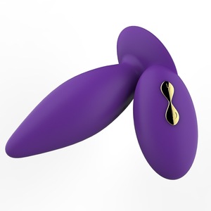 Plug Anale Vibrante Wireless Viola con Telecomando, Plug Anale in Silicone con Coda, Giocattoli Anali per <span class=keywords><strong>Uomo</strong></span>, Giocattoli Sessuali per <span class=keywords><strong>Donna</strong></span>, Plug Anale Liscio al Tatto - Product Image 4