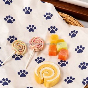 FDA Approved Waxed <b>Paper</b> Custom Printed Food Grade Greaseproof PE Coated <b>Wrapping</b> <b>Paper</b> for Restaurant Sandwich Packaging - Product Image 1