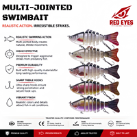Leurre de pêche multisections coulant 10cm 14.5g, imitation réaliste, échantillon gratuit, vente en gros