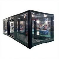 Tente de garage gonflable pour voiture, capsule de stockage automobile, grande couverture extérieure transparente en PVC, tente de présentation de voiture gonflable, vente en gros