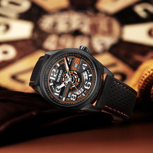 Dessio Men's Luxury Skeleton Automatic <b>Mechanical</b> <b>Watch</b> with Original Movement Custom Logo Wrist Replacement Parts - Product Image 6