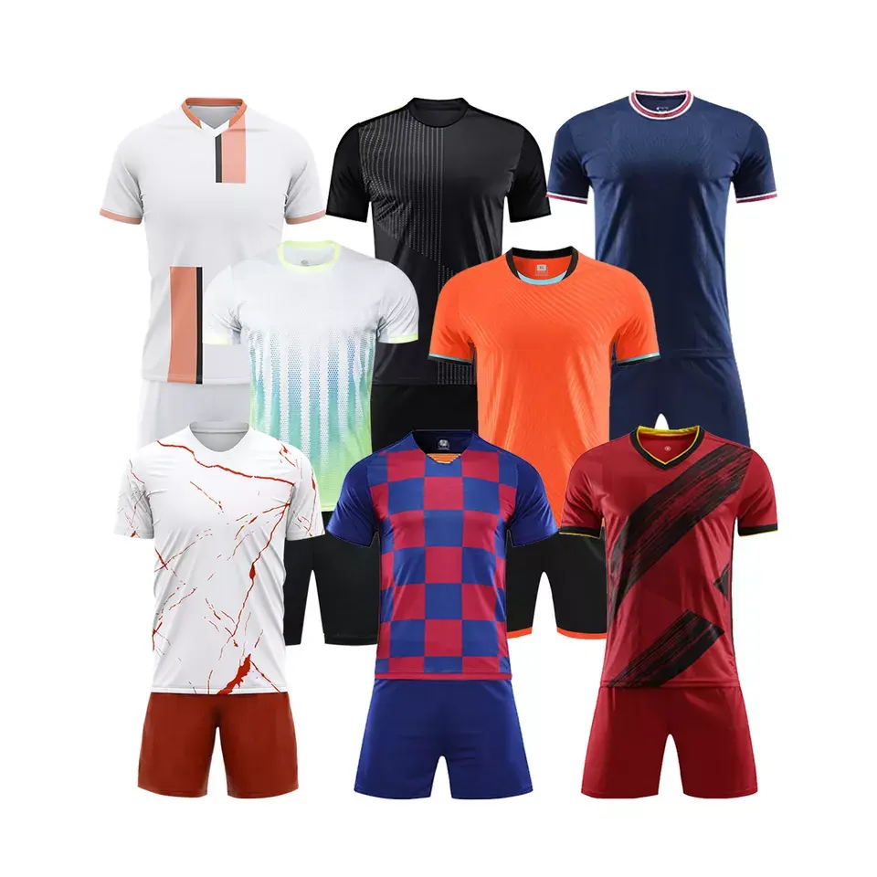 In Voorraad Groothandel Thaise Kwaliteit Ademende Snel Droog Klassiek Retro Shirt Custom Voetbal Truien Futbol Vintage Voetbal Jersey