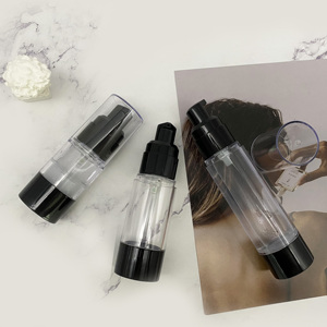 Matte Đen Bơm Lại Không Có Không Khí Mỹ Phẩm Jar Lotion Bơm Chai Không Có Không Khí Bơm Jar 20Ml 30Ml 50Ml Chai - Product Image 6