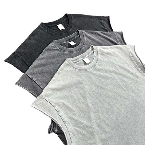Canotta da Palestra Senza Maniche per <span class=keywords><strong>Uomo</strong></span> Finch Garment, Personalizzabile, Asciugatura Rapida, 100% Cotone, Collo Tondo, Effetto Lavato - Product Image 1