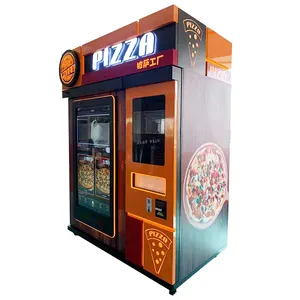 Mini máquina expendedora de pizza automática inteligente, máquina expendedora de pizza con pantalla táctil grande de 55 ", 10 pulgadas, 60 uds.