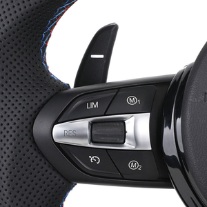 Volante Deportivo Estilo M con Agarre de Cuero Negro Perforado y Raya Roja para <span class=keywords><strong>BMW</strong></span> F10 X3 F20 M6 F21 F30 <span class=keywords><strong>M5</strong></span> X5 F30 M4 M2 E70 E90, <span class=keywords><strong>Precio</strong></span> de Fábrica - Product Image 3