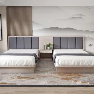 Bilido Custom Express Hotel Chambre Standard Chambres Lits Etoiles Hotel Appartements Meubles Pellet Peinture <span class=keywords><strong>Plaque</strong></span> Lit Double - Product Image 3