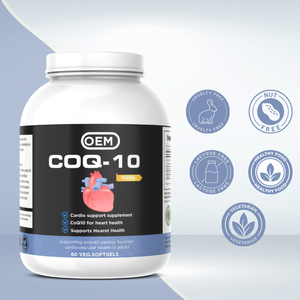 Cápsulas de Coenzima Q10 Originales OEM/ODM, Vitaminas Veganas para la Salud del Corazón, Potenciador de Energía, 60/90/120 Unidades para Adultos - Product Image 2