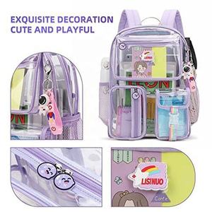 Zaino Trasparente in PVC Impermeabile per Bambini, Grande e Sicuro, per Scuola, Vendita all'Ingrosso Personalizzata - Product Image 5