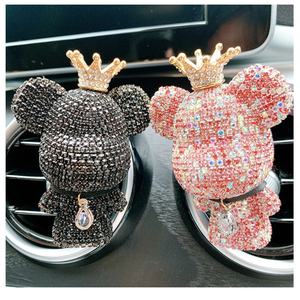 Diffuseur d'arômes pour voiture de haute qualité, créatif, mignon, en forme d'ours, pour sortie d'air de voiture, parfum durable, éclairage, conditionnement de l'intérieur de la voiture - Product Image 6