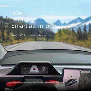 <span class=keywords><strong>HUD</strong></span> para Parabrisas LCD de 9.66 Pulgadas Actualizado con CarPlay/Android Auto para Tesla Model Y 2019-2024 y Model 3 2017-2023 - Alerta de Punto Ciego - Product Image 3