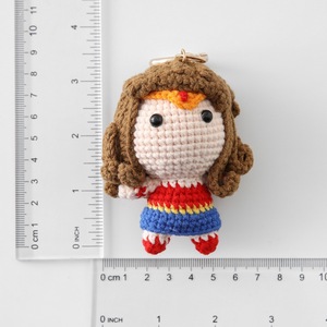 Manwei série style japonais crochet voiture porte-clés laine-fini Xuefei pendentif garçons PP coton remplissage épicerie objet décoratif - Product Image 3