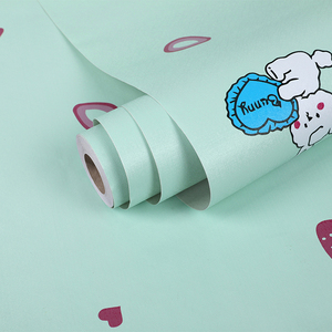 วอลเปเปอร์พีวีซีลายกระต่ายสีฟ้าอ่อนสำหรับห้องเด็กเล่นตกแต่งผนังผนังแผงวอลล์เปเปอร์สีฟ้าอ่อน - Product Image 3