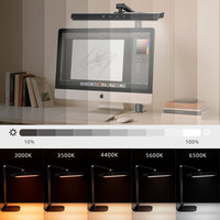 Lampe de bureau LED professionnelle |   Lampe de travail réglable, protection des yeux, lumière à économie d'énergie pour le bureau/le bureau d'étude