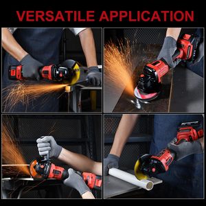 Meuleuse d'angle sans fil industrielle 20V, moteur sans balais, interrupteur à gâchette, couple élevé, protection contre les surcharges, outil métallique robuste - Product Image 3