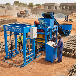 Machine à briques de ciment QT4-25, machine à blocs, machine à fabriquer des blocs de pavés en béton à haut rendement et haute efficacité - Product Image 5