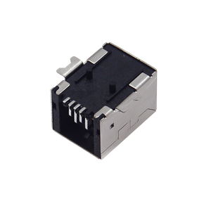 ช่องเสียบ USB 2.0 Type-B แบบตัวเมีย มุมฉาก แนวนอน แบบ SMT พร้อมขั้วต่อสี่จุด สำหรับเชื่อมต่อเครื่องพิมพ์ สีขาว - Product Image 4
