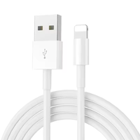 Câble de données USB de charge rapide 2.1A de haute qualité pour iPhone 6 7 8 X XS Ladekabel avec boîte