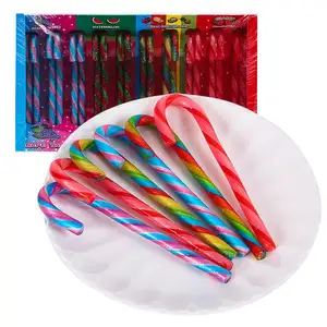 Tempo libero sapore di frutta bastoncino di zucchero caramelle natalizie divertimento per bambini creativo 12g doppio foro multicolore caramelle dure dolce bastone normale