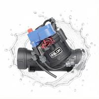Vanne de contrôle d'eau à solénoïde en plastique BALDR DN65 2-1/2'' pour système d'irrigation goutte à goutte agricole AC24V DC12V
