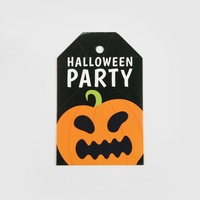 Cartes de décoration suspendues pour Halloween transfrontalières, décorations à thème Fête des Morts, marque-pages en carton Tête de mort et Citrouille