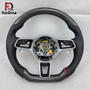 Volant en fibre de carbone personnalisé pour <span class=keywords><strong>Porsche</strong></span> Cayman Cayenne Panamera Macan 911 970 986 991 991.1 991.<span class=keywords><strong>2</strong></span> 992 993 996 997 997.<span class=keywords><strong>2</strong></span> - Product Image 4