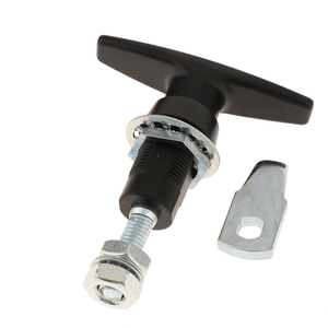 Maniglia di blocco barra T nera MS816-1E RV rimorchio camion porta Garage ricambi e parti - Product Image 1