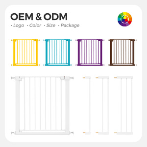 Barrière de sécurité pour bébé Sair, <span class=keywords><strong>extensible</strong></span>, en métal, à ouverture battante, sans perçage, barrière de sécurité pour bébé en métal - Product Image 5