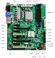Carte mère industrielle Eip EAMB-1515 ATX LGA1700 12/13/14e génération 128 Go DDR5 Intel Q670 PCIeX16 PCIeX4 PCI RAID pour ordinateur de bureau, nouvelle