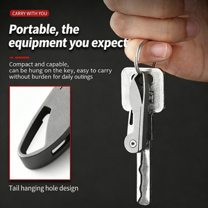 Navajas Utilitarias EDC, Navajas Pequeñas para Llavero # Cuchillo Plegable con 24 Cuchillas de Repuesto para Hombre, para Uso en Exteriores y Desollado - Product Image 4