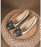 Chaussures de poupée grande taille 41-44 vente en gros pour dames femmes ballerines plates avec nœud