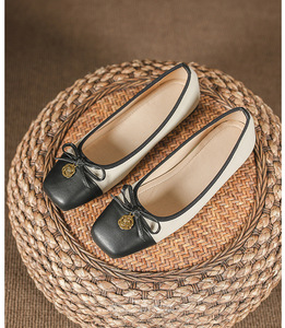 Zapatos de muñeca de talla grande 41-44 al por mayor para damas, zapatos de bailarina planos para mujeres <span class=keywords><strong>con</strong></span> <span class=keywords><strong>lazo</strong></span> - Product Image 2