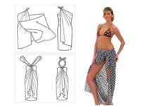 Sarong de plage personnalisé avec logo imprimé, moins cher, pour les promotions