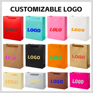 Nicro biểu tượng tùy chỉnh dập in ấn vật liệu tái chế quần áo Túi mua sắm với xử lý quà tặng sang trọng bao bì túi giấy - Product Image 2
