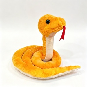 Peluche de serpiente naranja personalizado, serpiente de peluche enrollada, peluche de reptil, linda serpiente de peluche, serpiente suave - Product Image 1