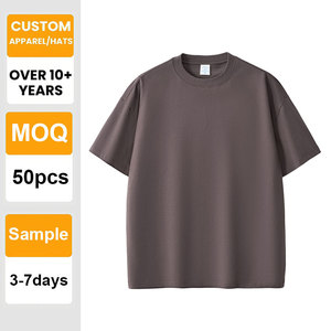 Camiseta al por Mayor con Logotipo Personalizado, Camiseta de Alta Calidad, Lisa, Gruesa, con Hombros Caídos, 100% Algodón, para Impresión y Bordado - Product Image 1