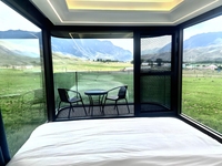 Capsule modulaire en acier écologique et high-tech personnalisée KT, espace pour la maison, salle de soleil portable, chambre à coucher, salle de bains, cour d'hôtel