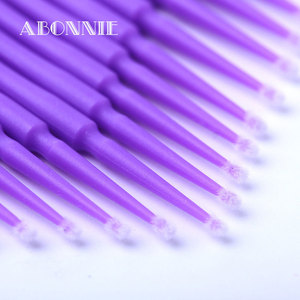 Hisopos de algodón Abonnie redondos de plástico profesionales para extensiones de pestañas y maquillaje permanente - Product Image 1