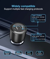 Charger Mobil Dual Port QC 3.0 PD 12V-24V Terlaris, Pengisian Cepat, Termasuk Kotak Hadiah, Proteksi SCP/OVP untuk Ponsel dan Laptop