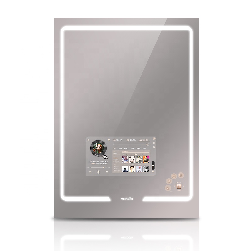 Горячая распродажа, умное зеркало android для ванной комнаты, full hd tv, умное зеркало с сенсорным экраном, зеркальное стекло со светодиодной подсветкой, сенсорный экран