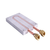 Dissipateur thermique de haute puissance, 10 pièces, plaque froide en aluminium, avec Tube en cuivre personnalisé