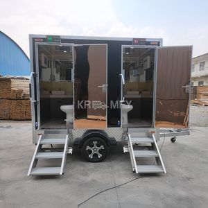 Baño Portátil para Campamento de 2 Estaciones, Remolque con Baños, Inodoros Móviles, 2025 - Product Image 3