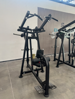 Machine professionnelle de musculation à traction frontale, équipement de gym à charge par plaques pour le développement des muscles du dos, construction robuste en acier